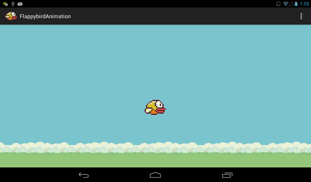 Android Animation Example: Flappy Bird Up And Down